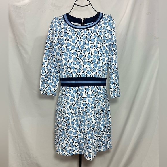 Draper James Blue Floral Mini Dress - Picture 2 of 8